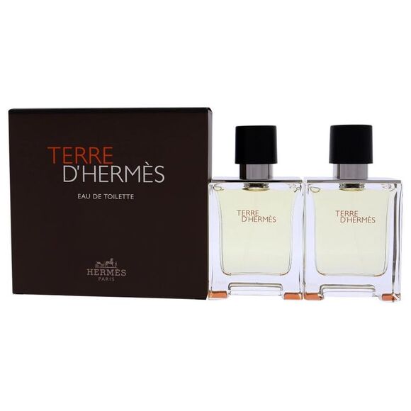 Hermes Terre D'hermes Eau De Toilette Gift Set 2x1.6oz - Picture 1 of 3